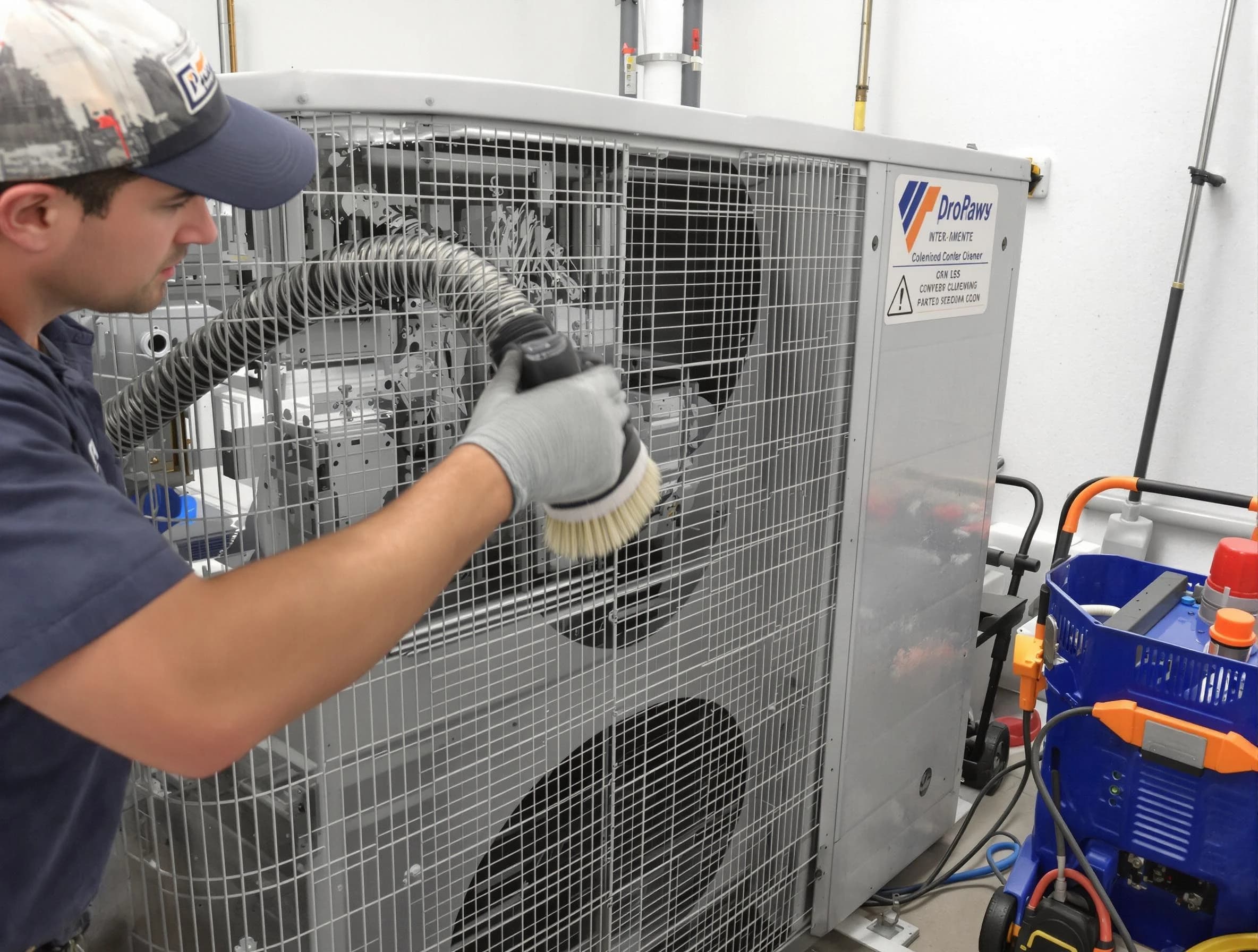 San Tan Valley Air Duct Cleaning specialist performing precision AC coil cleaning for improved system performance in San Tan Valley