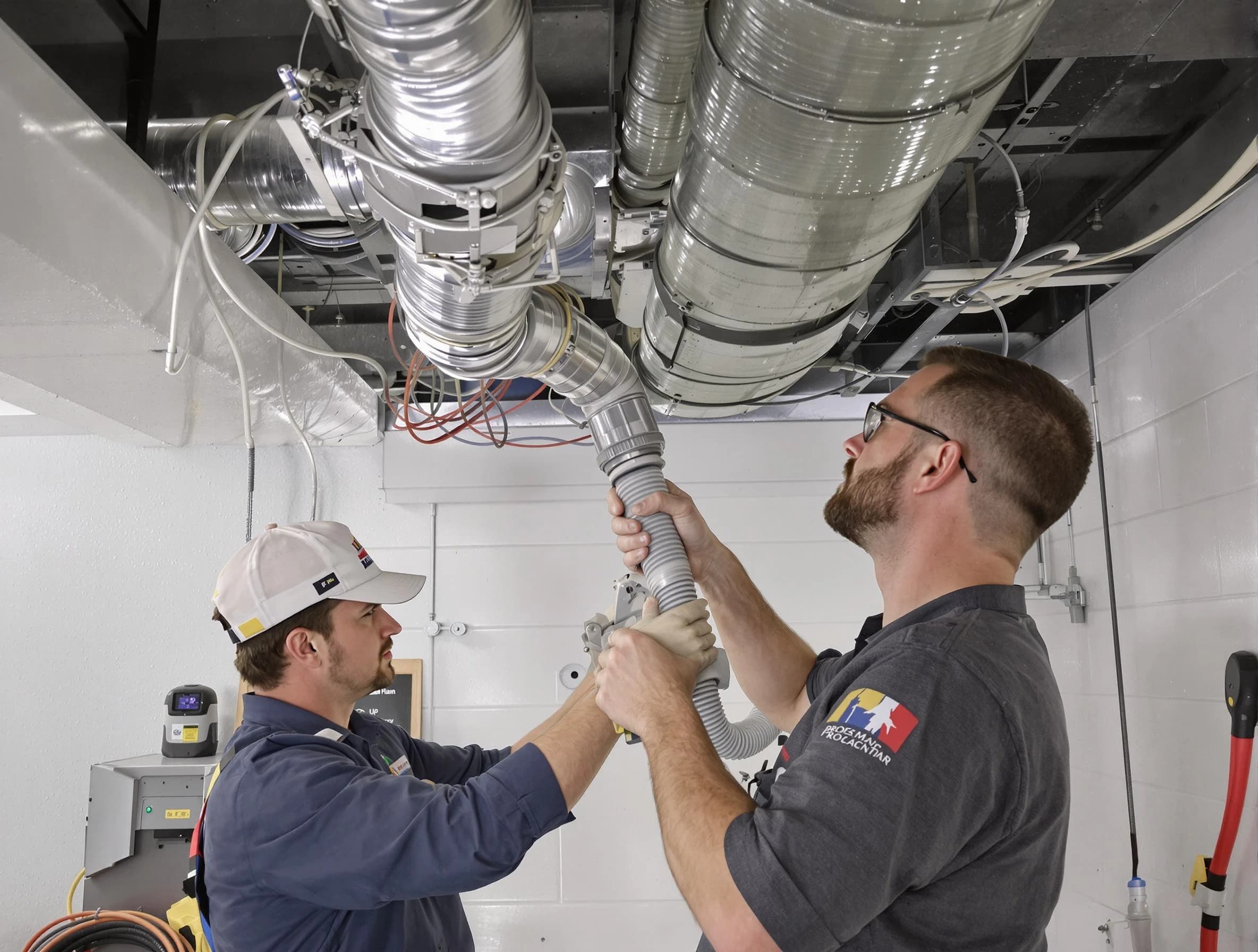 San Tan Valley Air Duct Cleaning technician performing thorough AC duct cleaning in San Tan Valley