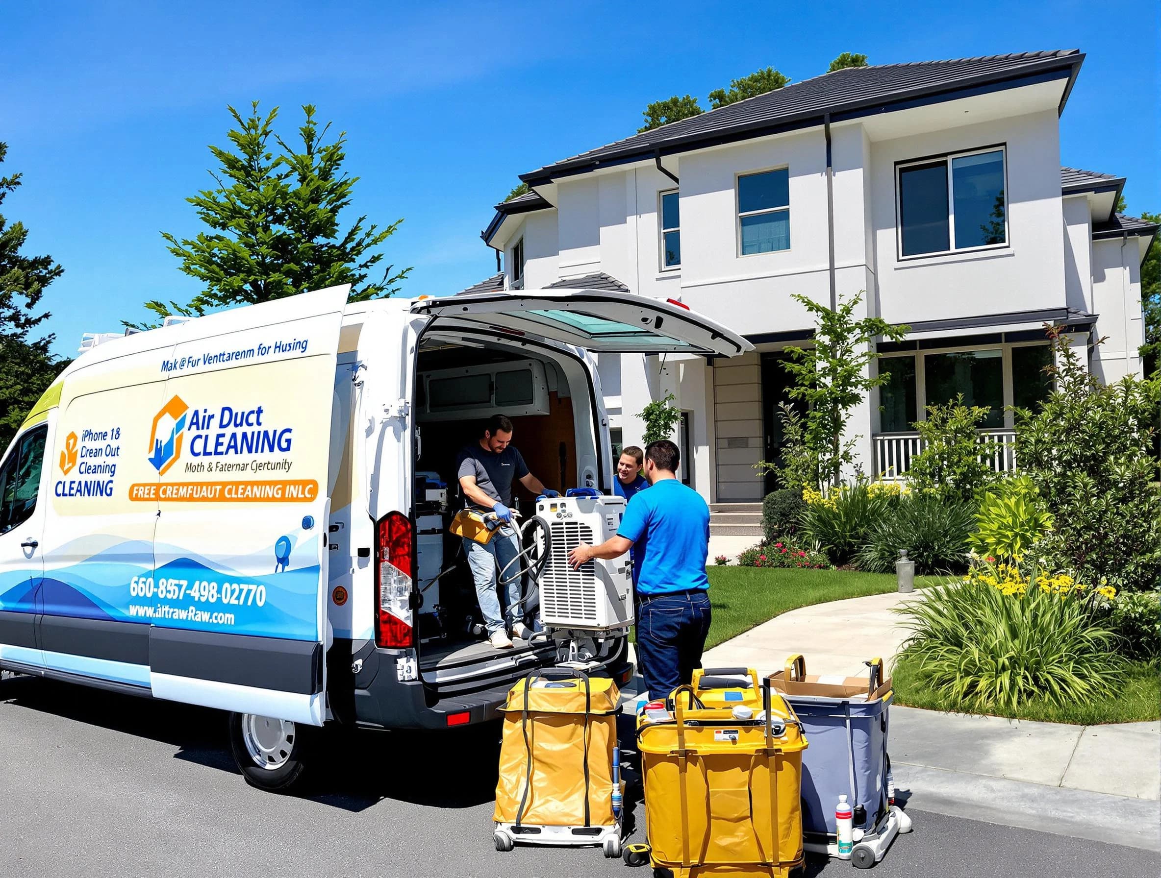 San Tan Valley Air Duct Cleaning technician performing professional air duct cleaning in San Tan Valley