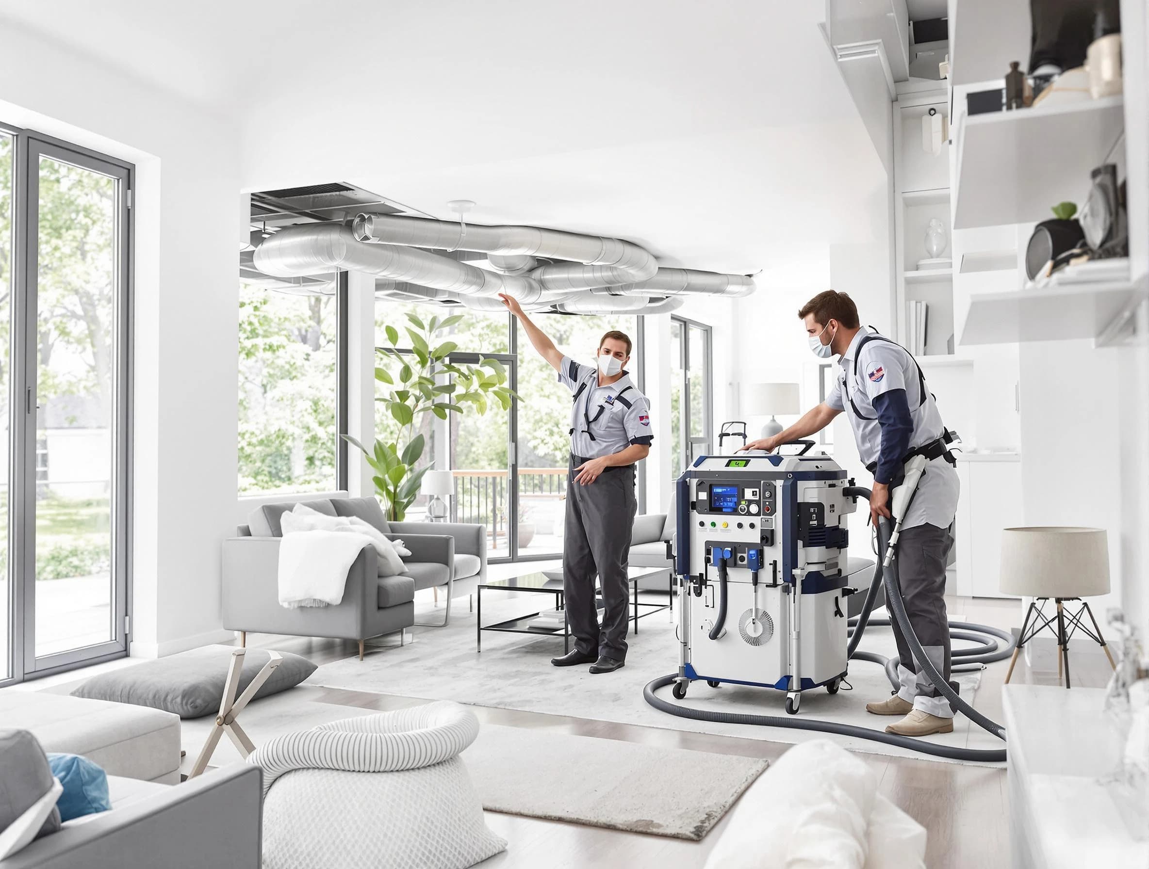 San Tan Valley Air Duct Cleaning professional conducting pure air duct cleaning with state-of-the-art equipment in San Tan Valley