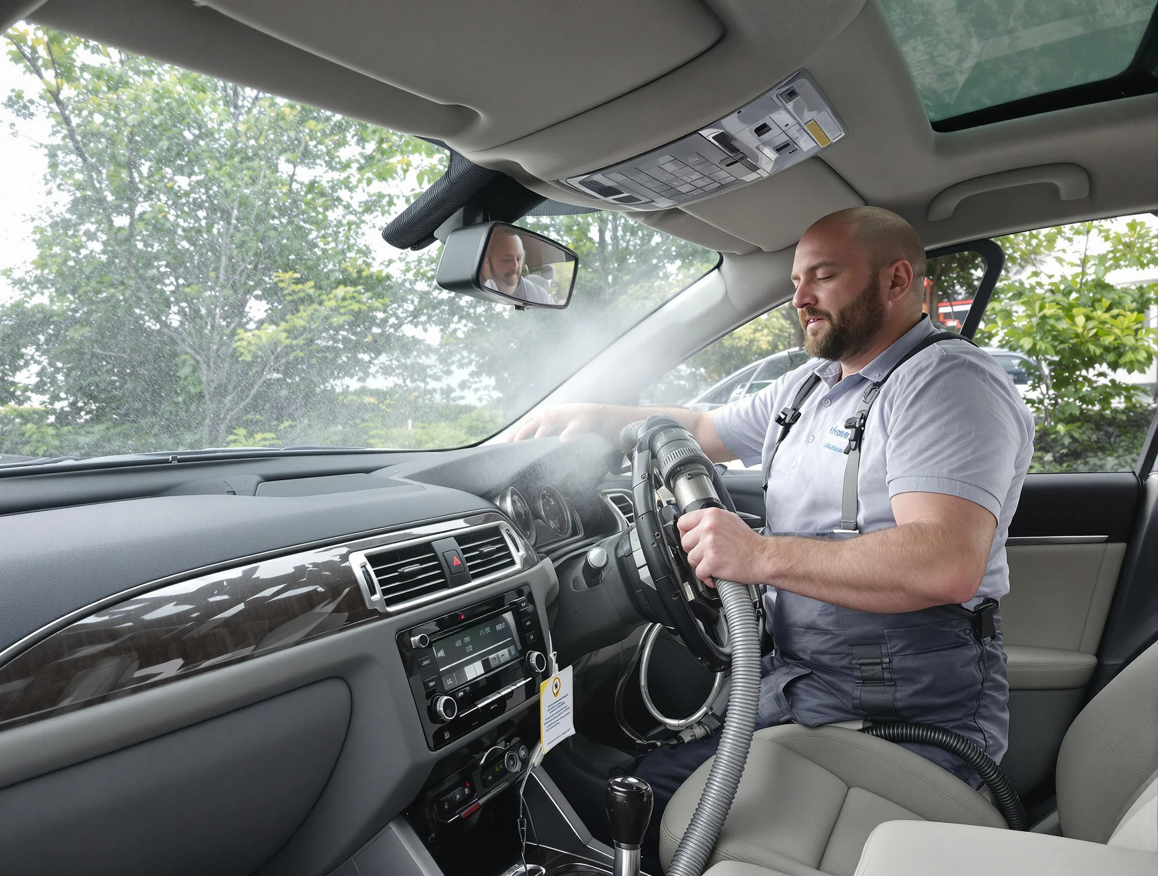 San Tan Valley Air Duct Cleaning specialist performing professional car duct cleaning in San Tan Valley