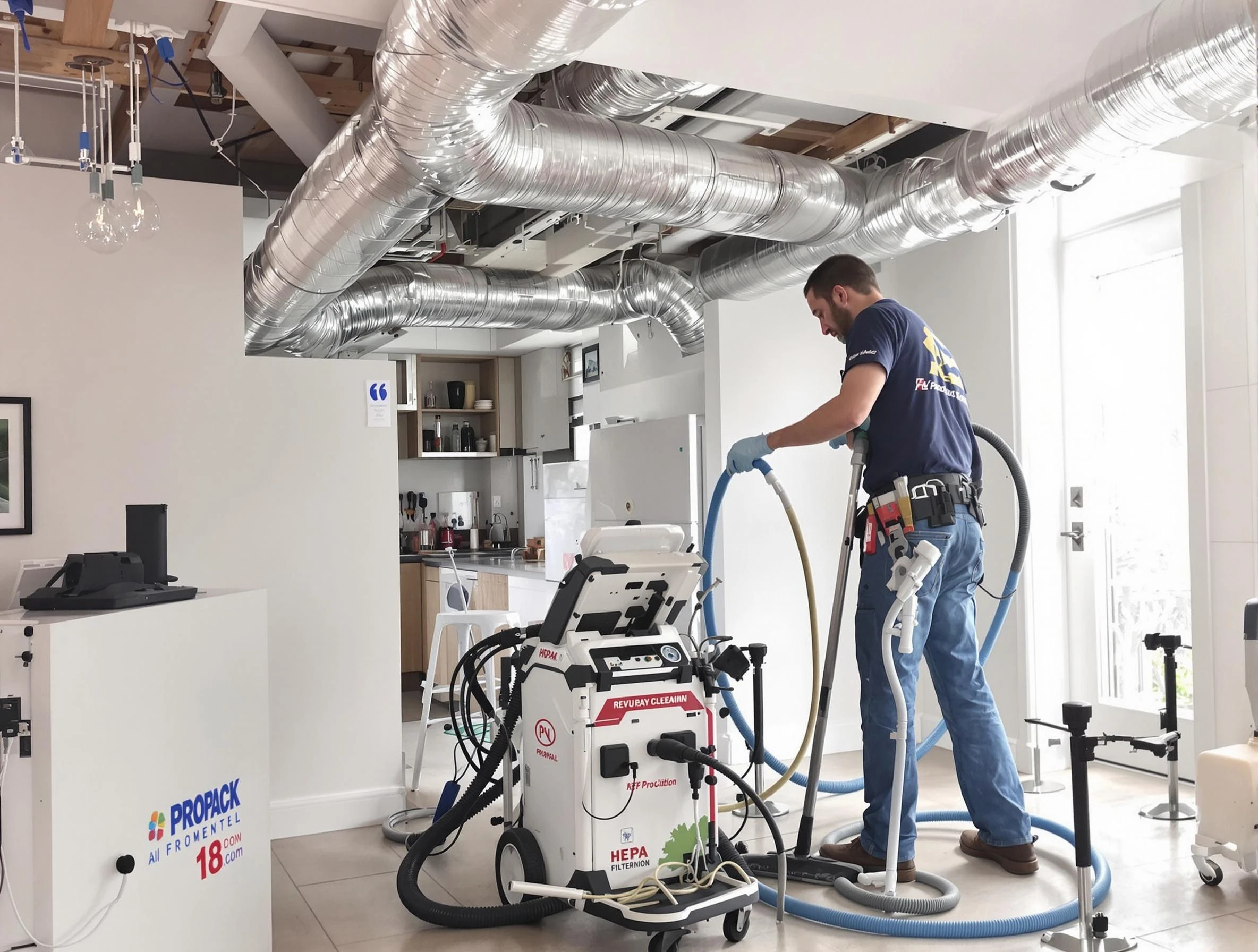 San Tan Valley Air Duct Cleaning technician performing advanced pure duct cleaning with specialized equipment in San Tan Valley