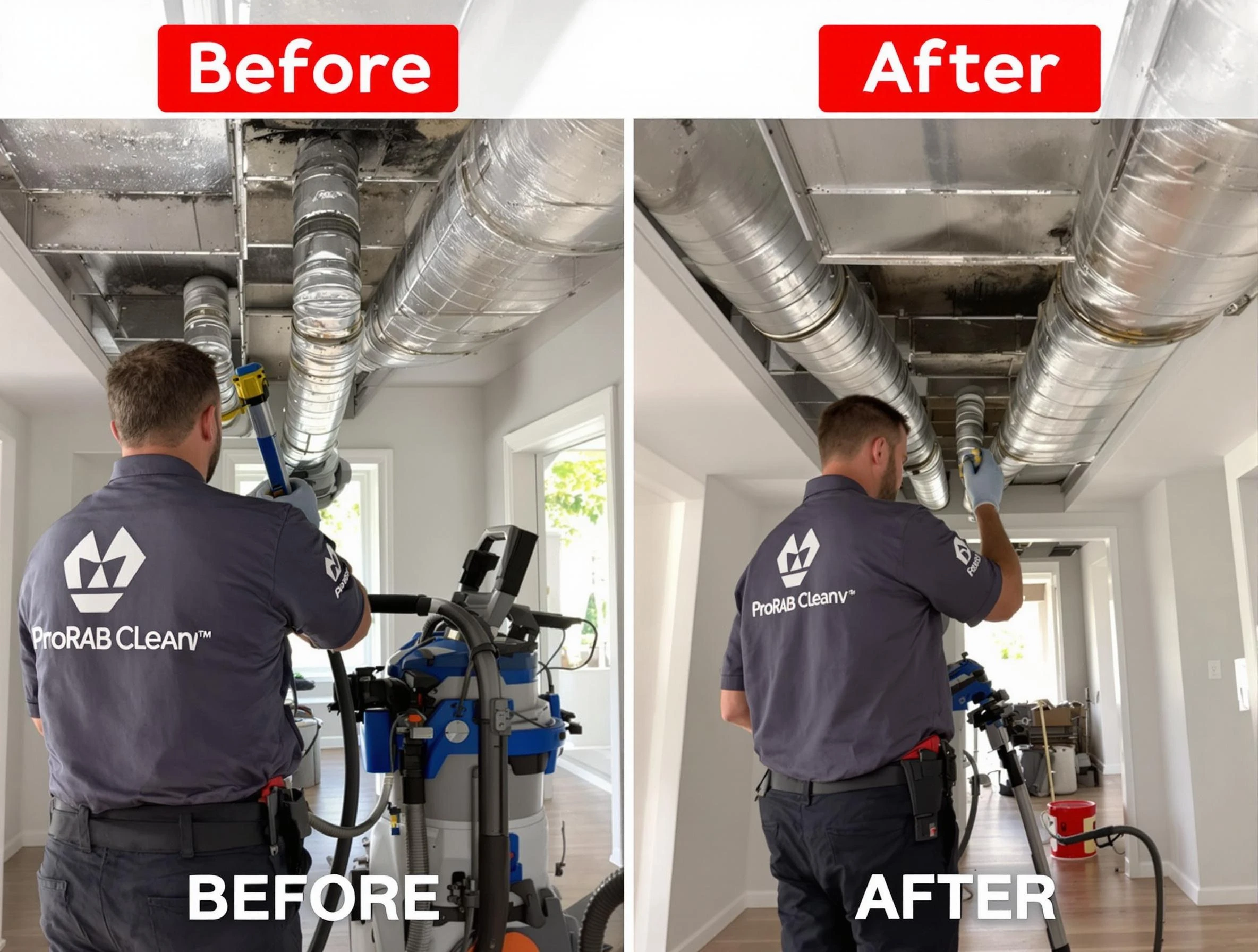 San Tan Valley Air Duct Cleaning expert performing thorough residential duct cleaning in a San Tan Valley home